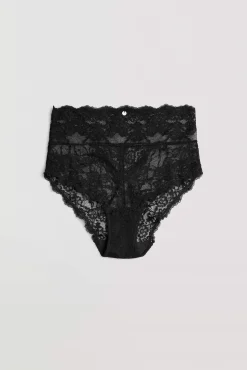 Braga alta encaje negro