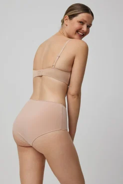 Braga alta lencera nude