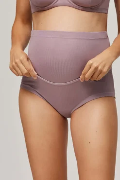 Braga alta premamá regulable lila