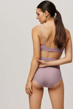 Braga alta premamá regulable lila