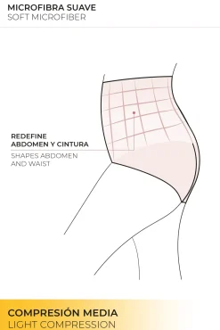 Braga alta reductora negro