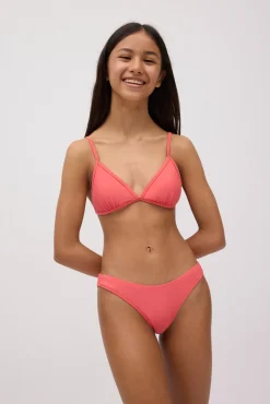 Braga bikini juvenil brasileña coral
