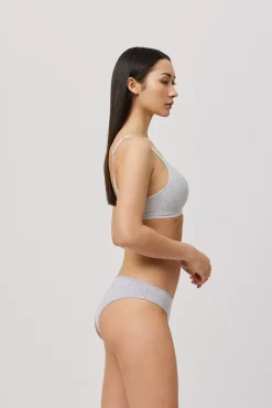 Braga brasileña algodón orgánico gris