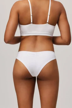 Braga brasileña algodón orgánico blanco