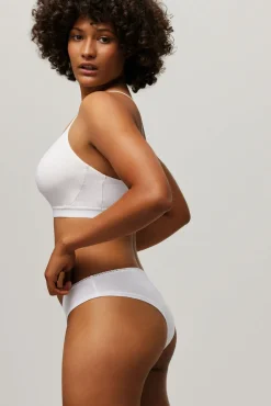 Braga brasileña algodón orgánico blanco