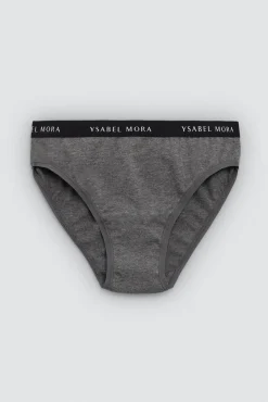 Braga juvenil algodón gris marengo