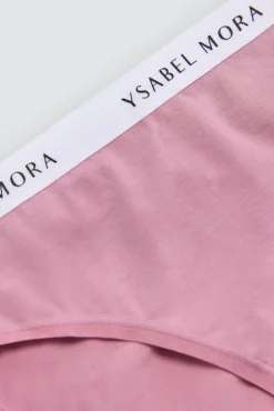 Braga juvenil algodón rosa