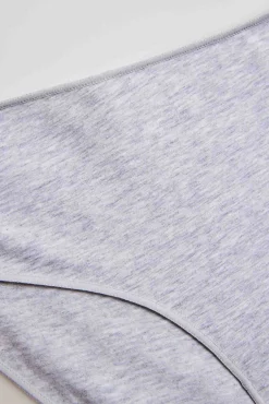 Braga midi algodón gris