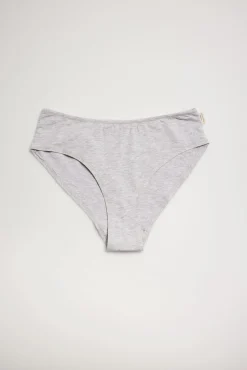 Braga midi algodón orgánico gris