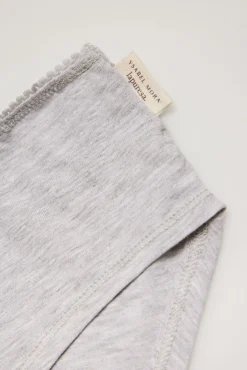 Braga midi algodón orgánico gris