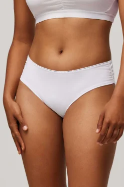 Braga midi algodón orgánico blanca