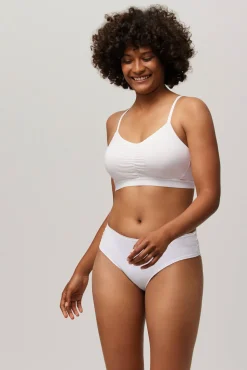 Braga midi algodón orgánico blanca