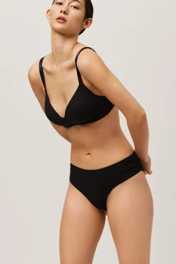 Braga midi algodón orgánico negra