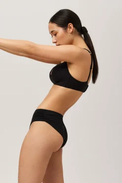 Braga midi algodón orgánico negra