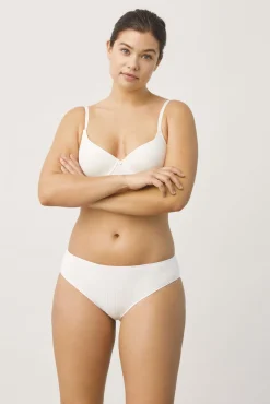 Braga midi canalé blanco