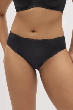 Braga midi con encaje negro