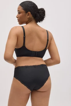 Braga midi con encaje negro