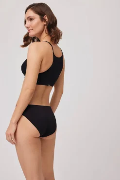 Braga midi detalle algodón negro