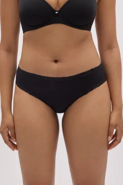 Braga midi detalles encaje negro