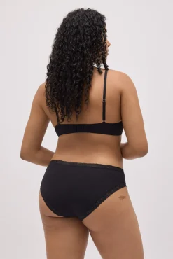 Braga midi detalles encaje negro