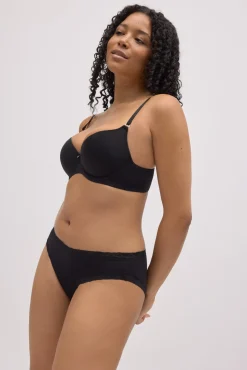 Braga midi detalles encaje negro