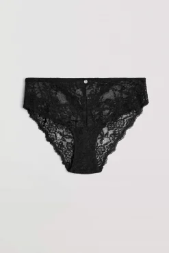 Braga midi encaje negro