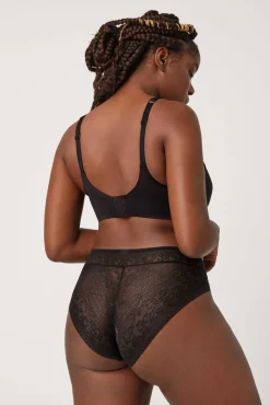 Braga midi invisible con encaje negro