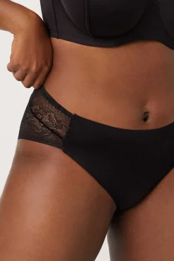 Braga midi invisible con encaje negro