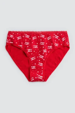 Braga midi mujer estampado navideño