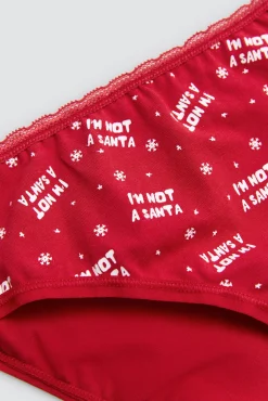 Braga midi mujer estampado navideño