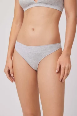 Braga mini algodón gris