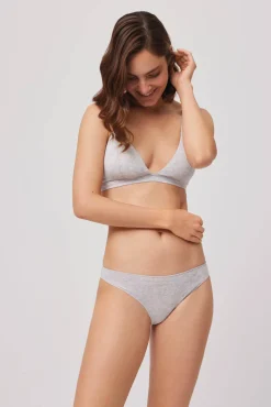 Braga mini algodón gris