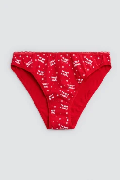 Braga mini mujer estampado navideño