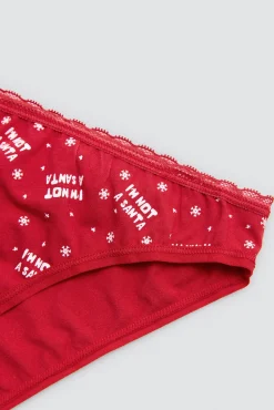 Braga mini mujer estampado navideño