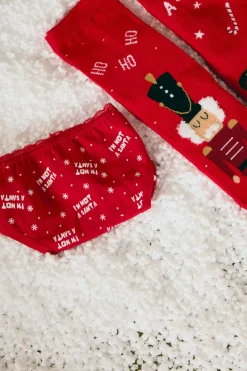 Braga mini mujer estampado navideño