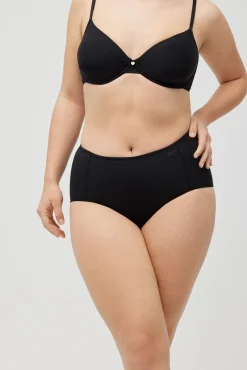 Braga reductora algodón compresión media negro