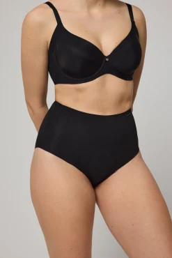 Braga reductora láser algodón compresión media negro