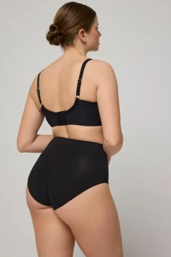 Braga reductora láser algodón compresión media negro