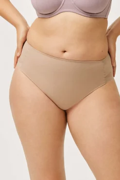 Braguita reductora tejido de tul compresión media visón