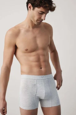 Bóxer con abertura gris