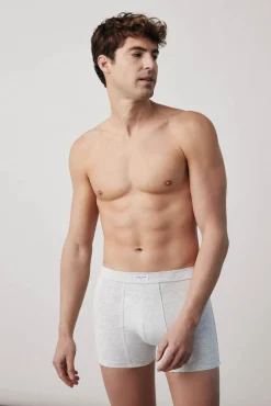 Bóxer con abertura gris