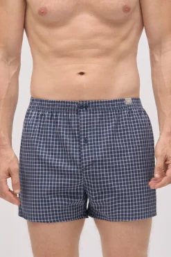 Bóxer de tela abertura algodón estampado cuadros