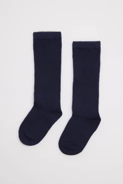 Calcetines bebé largos básicos marino