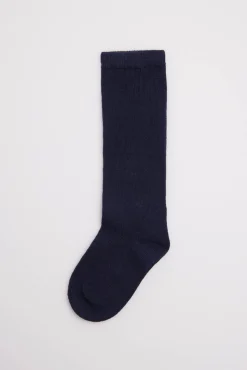 Calcetines bebé largos básicos marino