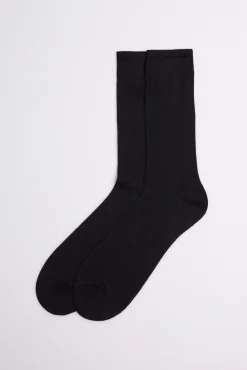 Calcetines básicos hilo de escocia negro