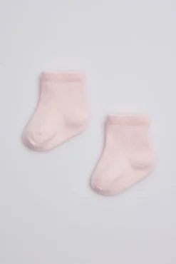 Calcetines básicos recién nacido rosa