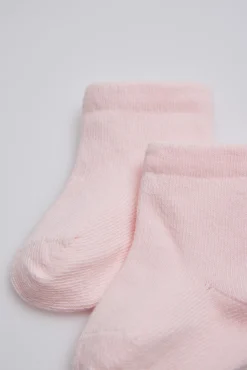 Calcetines básicos recién nacido rosa