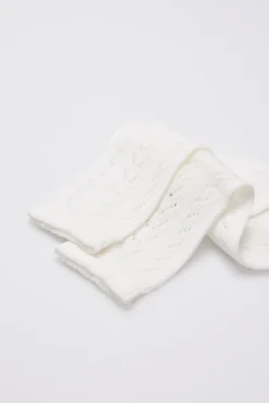 Calcetines calados infantil blanco