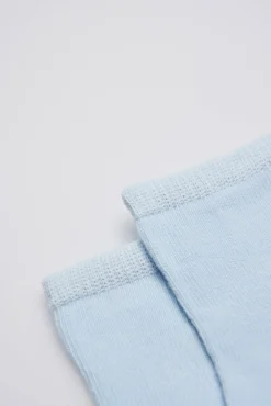Calcetines clásicos algodón celeste