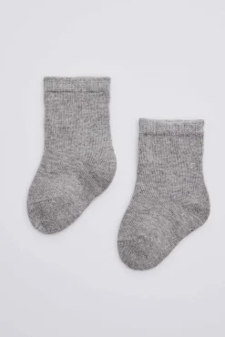 Calcetines clásicos algodón gris